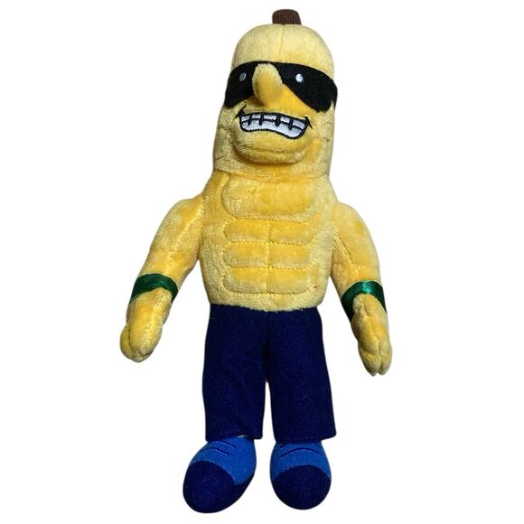 Mascot Factory Savannah Bananas Split 9” Plush Stuffed Animal - Rare Muscles - Picture 1 of 6